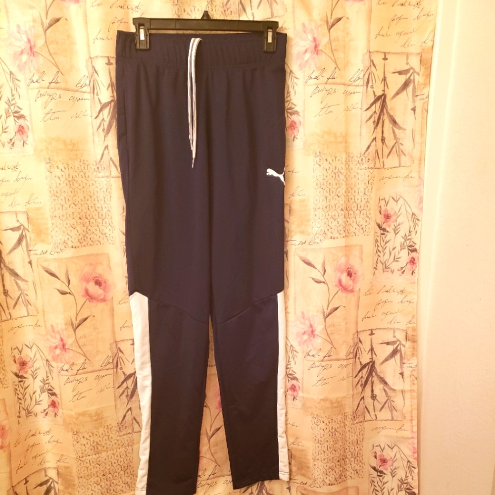Puma brand size small color navy blue & white never worn